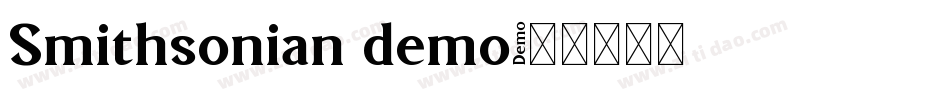 Smithsonian demo字体转换